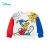 迪士尼童装男童唐老鸭印花套头上衣春秋款男宝宝撞色潮酷连帽卫衣233S1859 商品缩略图6