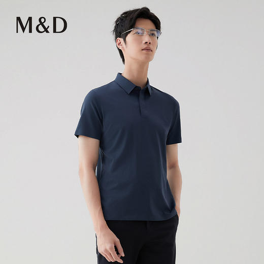 【名盾】轻盈桑蚕丝POLO衫，果冻般顺滑，爽滑清凉，挺括有型不易变形MXBL22605B 商品图1
