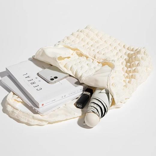 【夏季洋气，休闲褶皱小包包！】2024新款褶皱云朵泡芙单肩包，小清新潮腋下包大容量，颜值与实力并存的手提包-lm！-QQ 商品图2