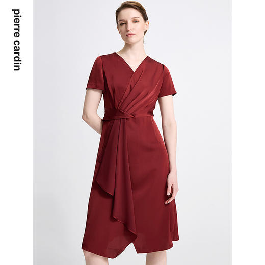 皮尔卡丹女装夏季新款通勤淑女职业多色连衣裙C42DS36
 商品图2