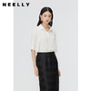 NEELLY纳俪商场同款桑蚕丝百搭衬衫女夏白色简约通勤休闲短袖上衣N24045B01102 商品缩略图1
