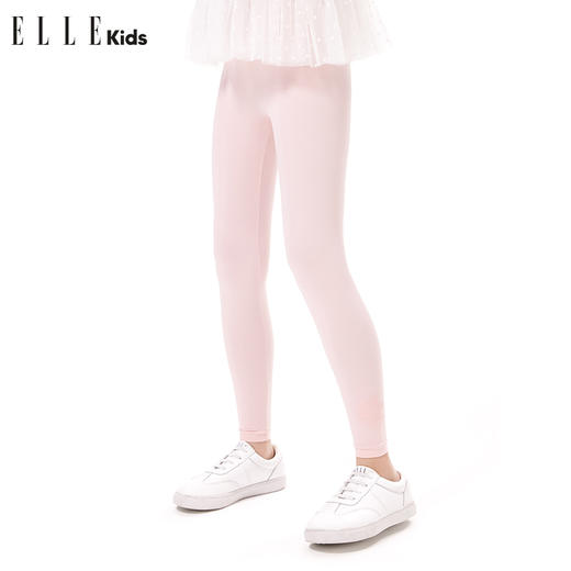 ELLEKIDS 童装 运动弹力花朵印花瑜伽打底裤 商品图2