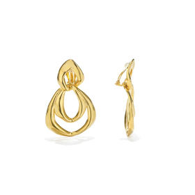 订购4周到｜Goossens Paris-Spirale-金色 吊坠耳环［法国设计师］