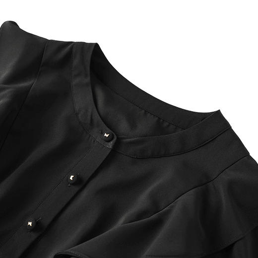 拼接山茶花网纱，气质优雅连衣裙WLZD- 2413502 商品图2