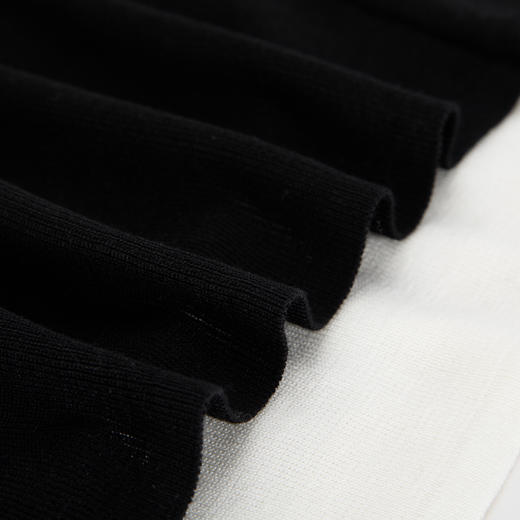 PE636斯尔丽2024新款撞色假两件轻薄显瘦时尚百搭针织上衣 商品图5