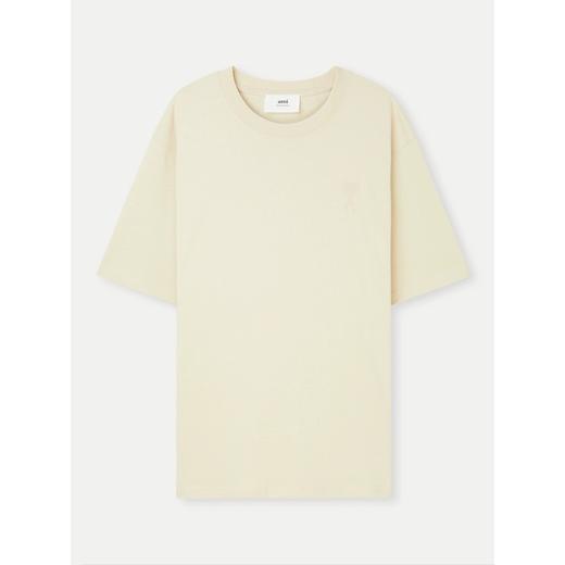 【2F】Luxemporium睿锦尚品 AMI 男女同款米色爱心刺绣棉质T恤 商品图2