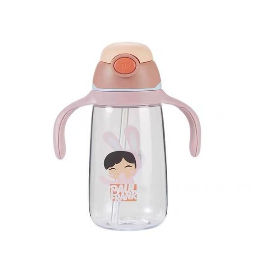 小木马大嘴猴儿童吸管学饮杯带手柄背带斜挎水杯 商品图1