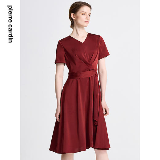 皮尔卡丹女装夏季新款通勤淑女百搭多色连衣裙C42DS17
 商品图1