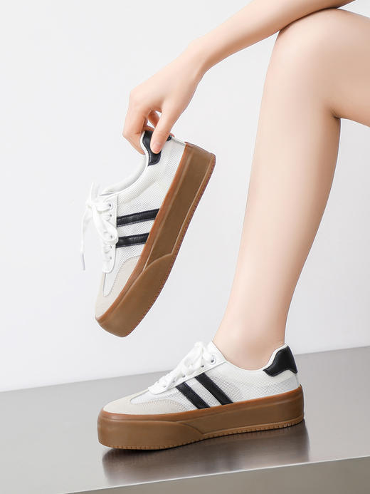 JRO1E-德训鞋女春夏新款百搭厚底板鞋 商品图2