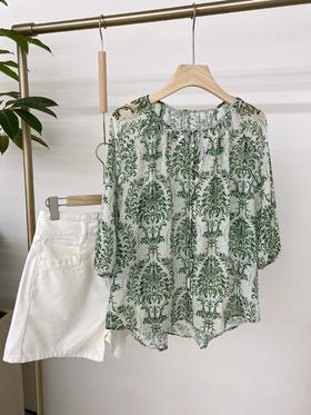 夏日丛林轻语小衫