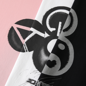 YKYB签名印花T恤夏新款小众潮牌宽松短袖