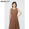 NEELLY纳俪商场同款棕色无袖连衣裙女夏季简约通勤显瘦休闲中长裙N24051Y01142 商品缩略图2