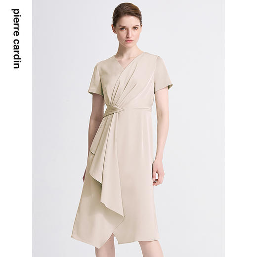 皮尔卡丹女装夏季新款通勤淑女职业多色连衣裙C42DS36
 商品图0