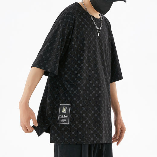 【超大码】【新款DSY】大依优型大码圆领短袖T恤夏季加肥加大肥佬休闲宽松透气上衣男士半袖夏装 商品图3