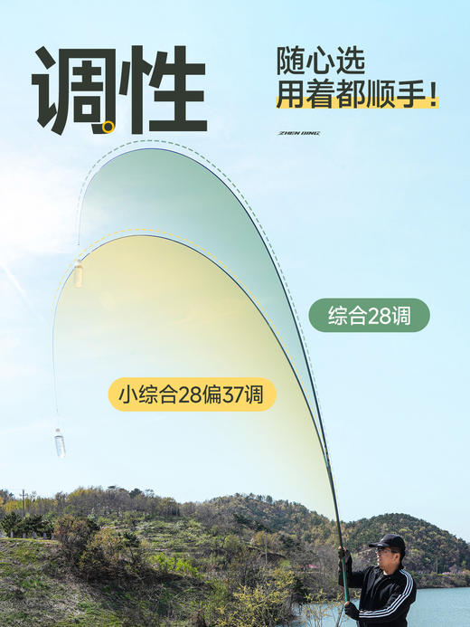 汉鼎真鼎综合鱼竿钓鱼竿超轻超硬手杆鲫鱼小综合碳素手竿台钓竿 商品图2