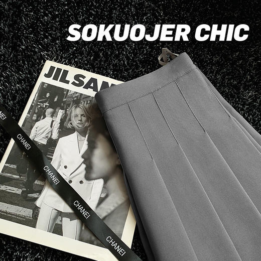 夏季【a字高腰大码半身裙】高品质百褶裙女 日系学生防走光jk短裙 商品图8