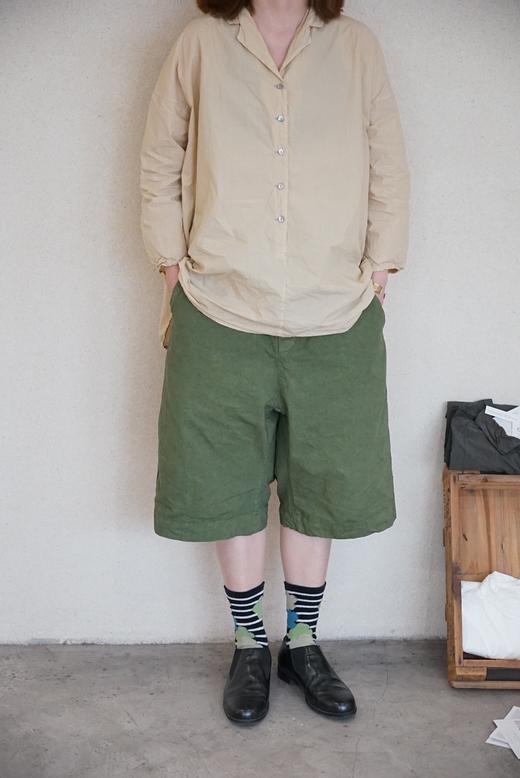 ALBUM DI FAMIGLIA 束带休闲短裤(军绿/黄色可选) 商品图1