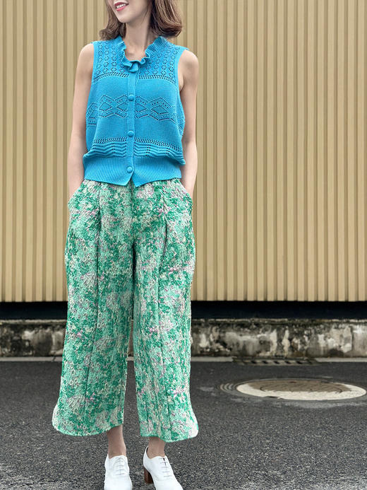 TYNVIE 针织开钮马甲 - 蓝色 商品图5