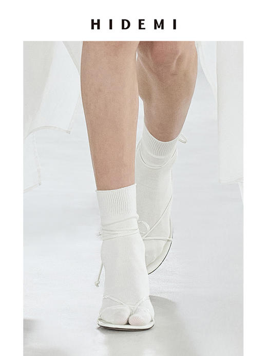 HIDEMI极简细带设计感绑带小猫跟凉鞋 商品图8