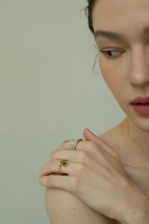 SOL DE VERANO 半岛苒美系列玉吊坠开口戒指 商品图2