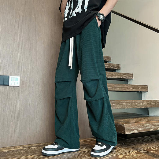 【新款DSY】大依优型大码薄款直筒休闲裤加肥加大男装舒适胖子肥佬百搭工装裤运动裤长裤 商品图2