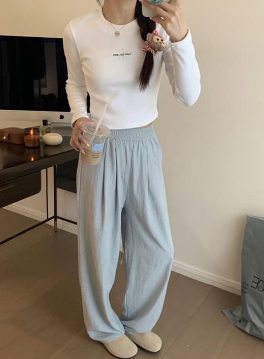 <曾小咸推荐> 夏日空气肌理裤休闲裤神裤长裤阔腿裤 商品图4