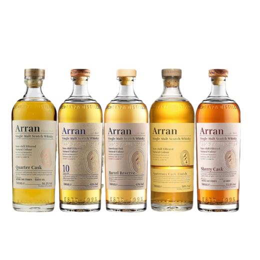 Arran 艾伦10年威士忌4分之1雪莉桶红酒苏玳波本桶苏格兰单一麦芽 商品图0