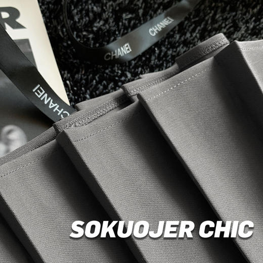 夏季【a字高腰大码半身裙】高品质百褶裙女 日系学生防走光jk短裙 商品图3