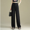 垂感修身显瘦时尚休闲裤，后腰松紧皱褶洋气阔腿裤MYX-QQ-1780-L 商品缩略图1