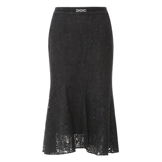 EITIE爱特爱夏季新款时尚精致优雅法式高腰蕾丝半身裙B2406302 商品图5