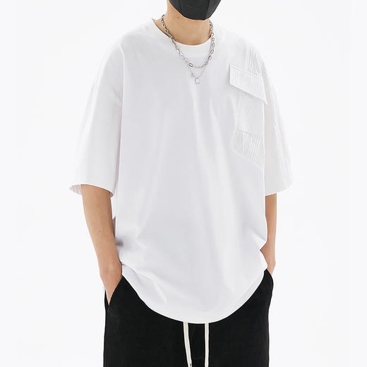 【新款DSY】大依优型大码圆领短袖T恤夏季加肥加大肥佬休闲宽松透气上衣男士半袖夏装 商品图0