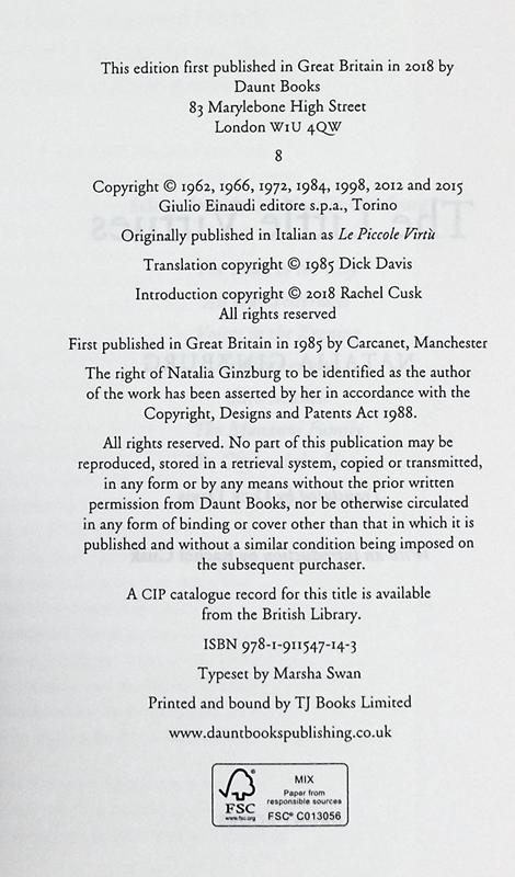 【中商原版】娜塔丽亚 金兹伯格 小美德 意大利文学大师 The Little Virtues 英文原版 Natalia Ginzburg 商品图4