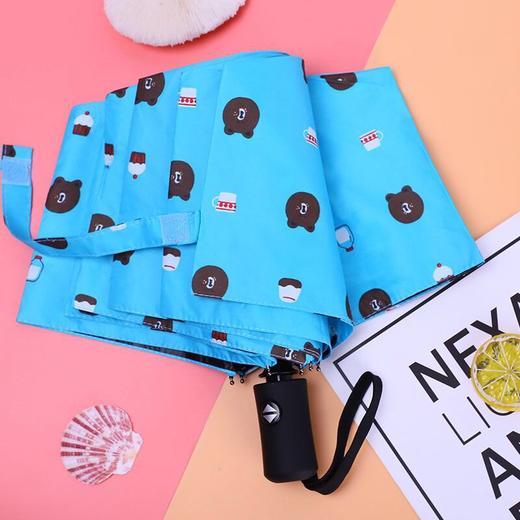 【酷夏遮阳，晴雨无需愁】新款卡通小清新，全自动黑胶晴雨两用伞，折叠方便，配备舒适手柄，防紫外线黑胶涂层，男女学生上班族必备！ 商品图0