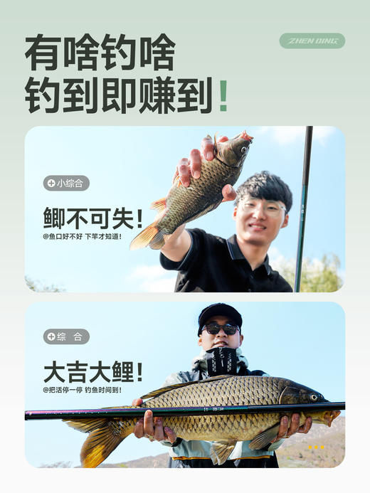 汉鼎真鼎综合鱼竿钓鱼竿超轻超硬手杆鲫鱼小综合碳素手竿台钓竿 商品图1