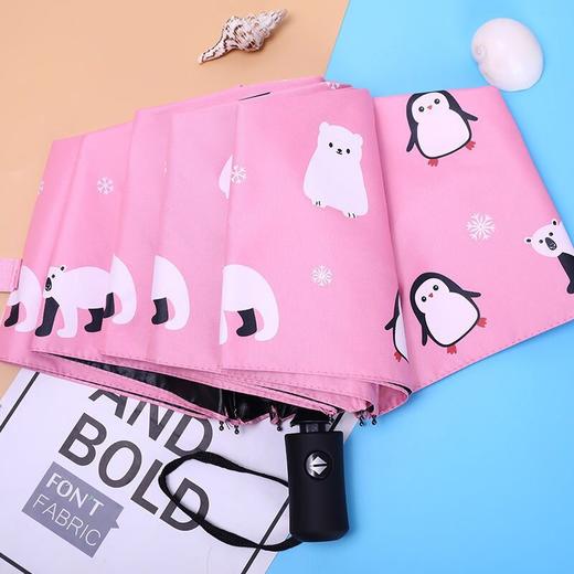 【酷夏遮阳，晴雨无需愁】新款卡通小清新，全自动黑胶晴雨两用伞，折叠方便，配备舒适手柄，防紫外线黑胶涂层，男女学生上班族必备！ 商品图9