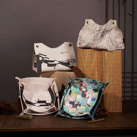 吴冠中 大宅 墙上姻亲 都市之恋 系列 纸巾盒  收纳盘两件套