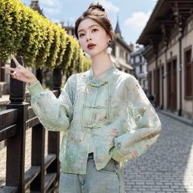 TZW-新中式国风女装刺绣盘扣外套