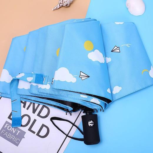 【酷夏遮阳，晴雨无需愁】新款卡通小清新，全自动黑胶晴雨两用伞，折叠方便，配备舒适手柄，防紫外线黑胶涂层，男女学生上班族必备！ 商品图8