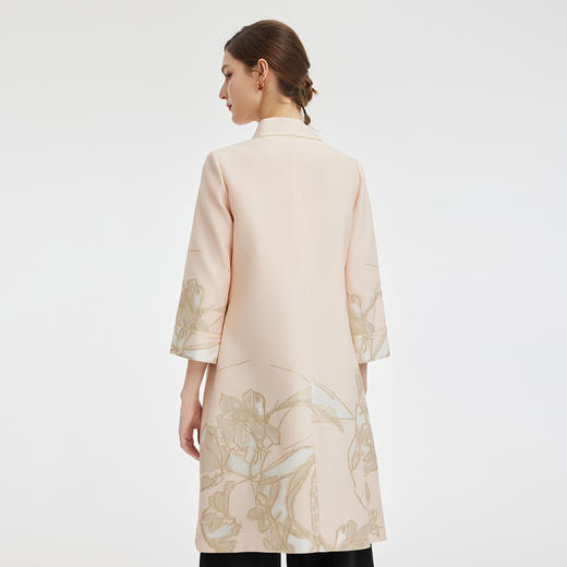 RE0A2斯尔丽2024春季新款优雅国潮定位提花宽松气质女式外套 商品图1