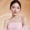 周六福黄金吊坠女天然钻石真钻玫瑰花牌圆形镶嵌5G足金颈饰旗舰店 商品缩略图4
