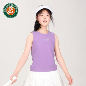 罗兰加洛斯女童运动背心夏装儿童网球弹力运动衫无袖吊带速干上衣