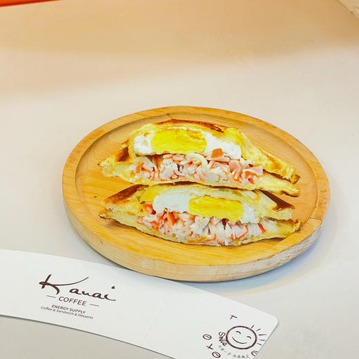 【烤爱烘咖】蟹柳烤蛋三明治 商品图0