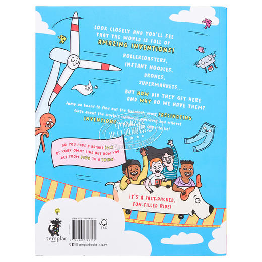 【中商原版】奇趣百科 过山车及其他有趣发明 The Worlds First Rollercoaster英文原版进口 儿童科普绘本 知识百科图画书7岁+ 商品图1