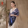SAINTJOY/上久楷 宋锦围巾杜乐丽之花·深紫兰 深橘色 SCS20003 商品缩略图11