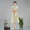 XGT联竹2024夏装新中式国风刺绣花复古女装改良修身旗袍连衣裙 商品缩略图3