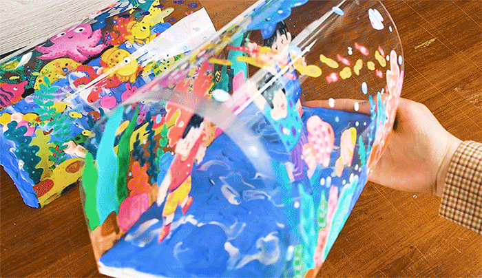 《海洋冒险：创造你自己的海底隧道 》手工/立体/海底世界/鱼/自动发货：下单后，点击手机短信中收到的链接，即可获取文件下载的链接；如有任何问题，可添加客服微信hm33268获得帮助。