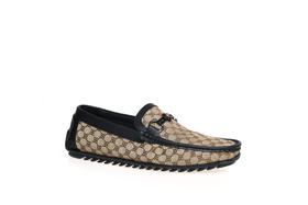 豪麟名鞋奥莱迪嘉男鞋牛皮革/织物商务鞋DJMMO41MS213卡其色  原价1660元