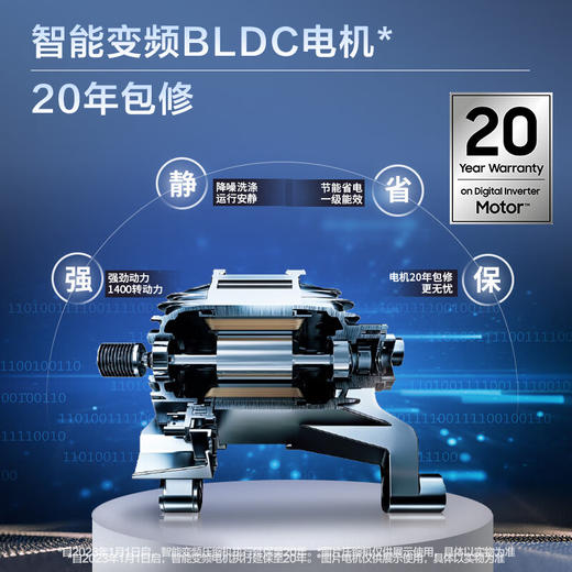 三星（SAMSUNG）10.5公斤滚筒洗衣机全自动 蒸汽除菌 AI智能控制 高速喷淋泡泡净10公斤洗衣机WW10T604DLH/SC白 商品图5