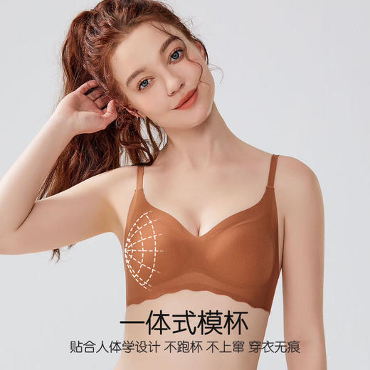 桑蚕丝裸感养护文胸 3/4杯型 一体固定杯支持机洗 桑蚕丝裸感贴贴感受云朵环抱 商品图5