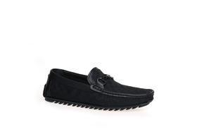 豪麟名鞋奥莱迪嘉男鞋牛皮革/织物商务鞋DJMMO41MS213黑色  原价1660元